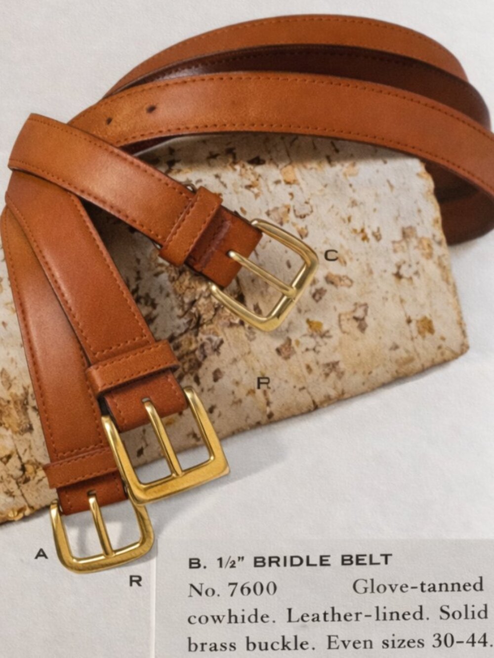 New, Vintage Coach Tan Leather Bridle Belt - Picture 16 of 16